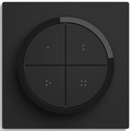 Tap Dial Switch Fjärrkontroll/Vriddimmer Svart