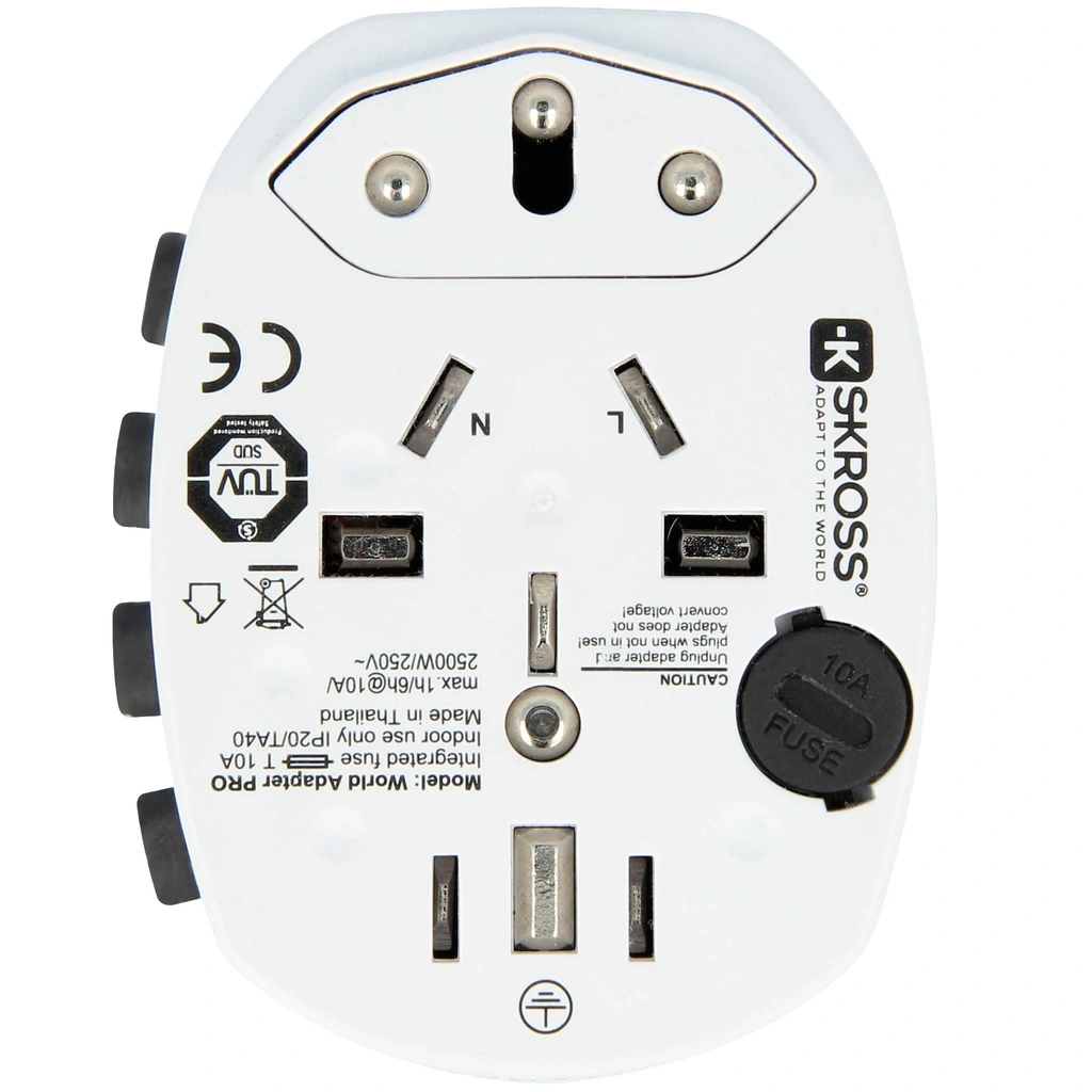 Världsreseadapter PRO World Jordad