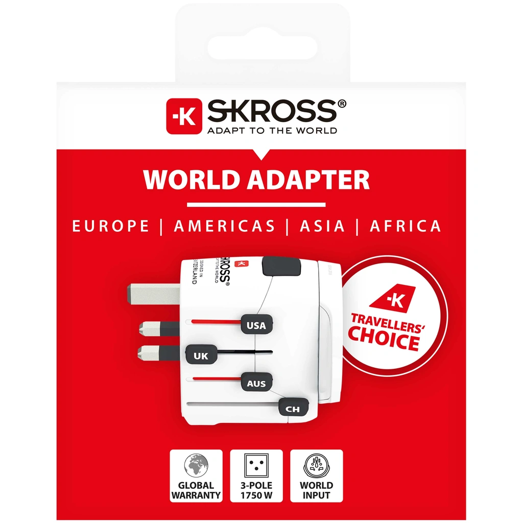Världsreseadapter PRO World Jordad