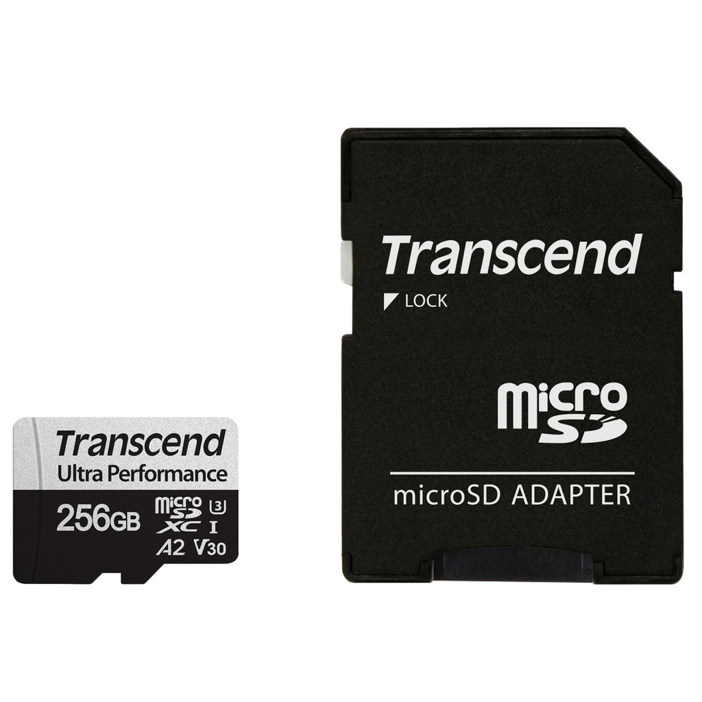 microSDXC 340S 256GB U3 A2 V30 (R160/W125)
