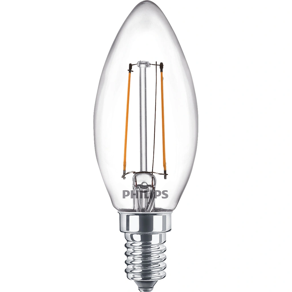 2-pack LED E14 Kron 2W (25W) Klar 250lm