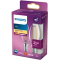 2-pack LED E14 Kron 4,3W (40W) Klar 470lm