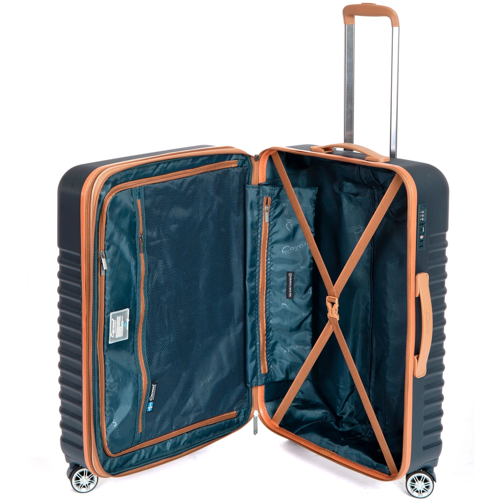 Resväska Pasadena Large Dark Blue/Tan