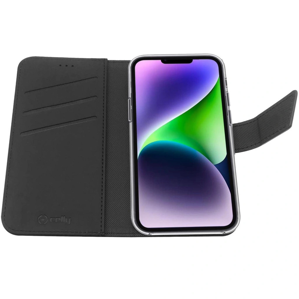 Wallet Case iPhone 14 Plus Svart