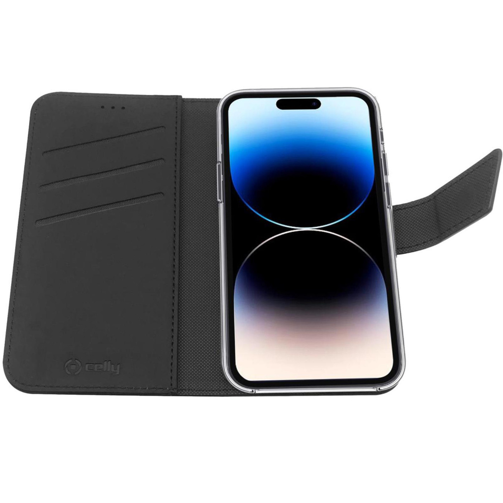 Wallet Case iPhone 14 Pro Svart