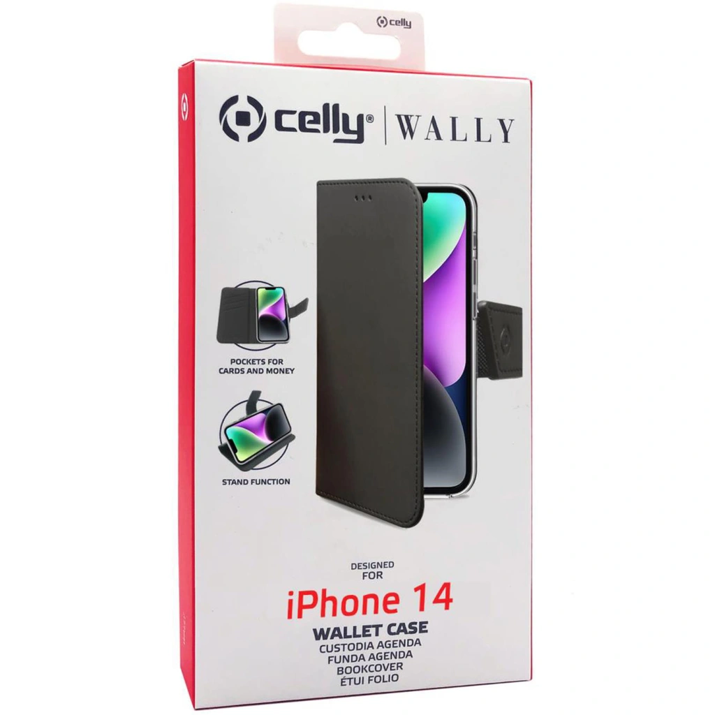 Wallet Case iPhone 14 Svart