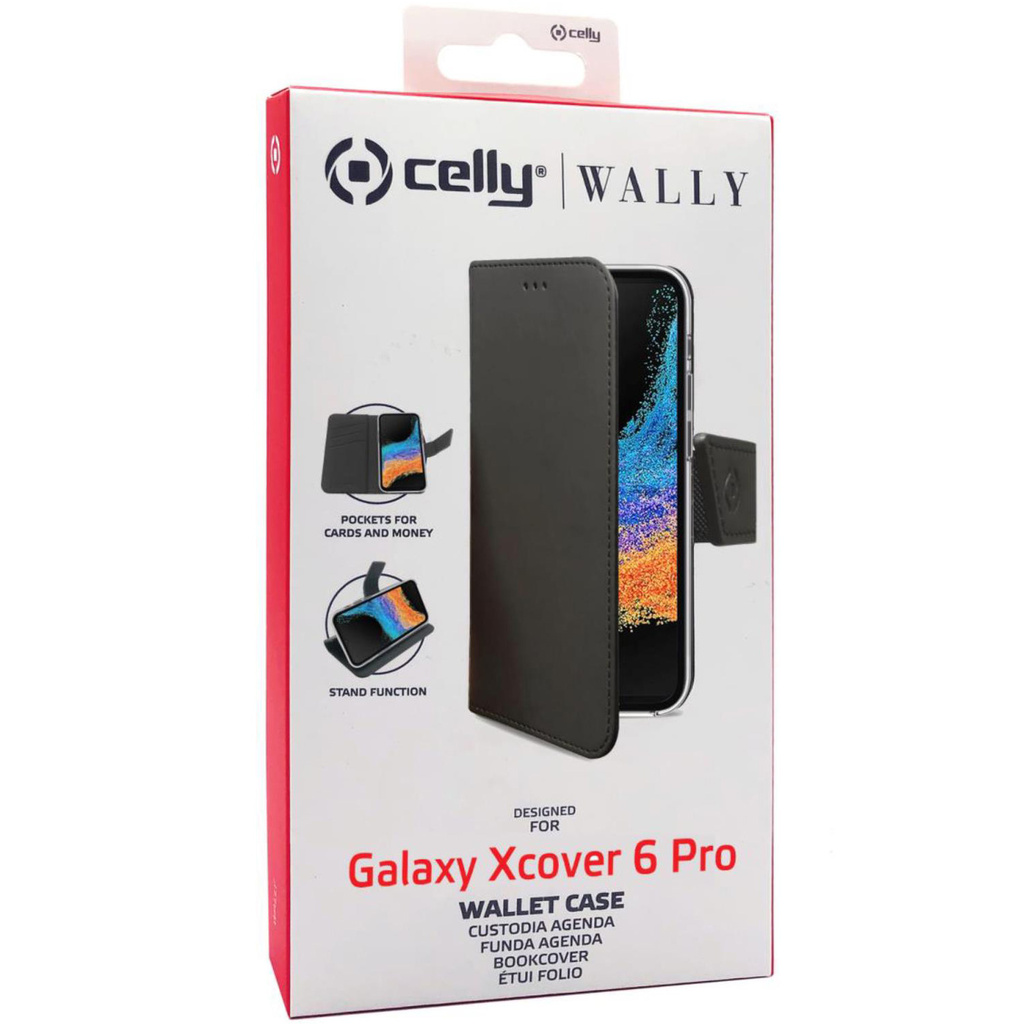 Wallet Case Galaxy Xcover6 Pro Svart