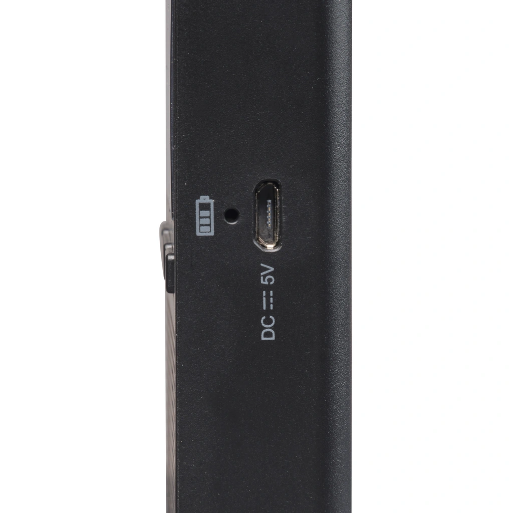 Radio FM DAB+ Fick-format Laddbart batteri DAH-126 Svart