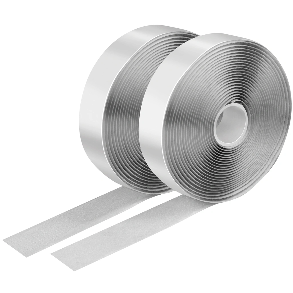 Kardborreband dubbelsidig 25mm 5 meter Vit