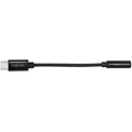 USB-C 3.5mm audio adapter DAC nylon cable 0.13m Black