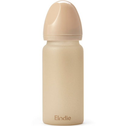 Glass Feeding Bottle, Pure Khaki