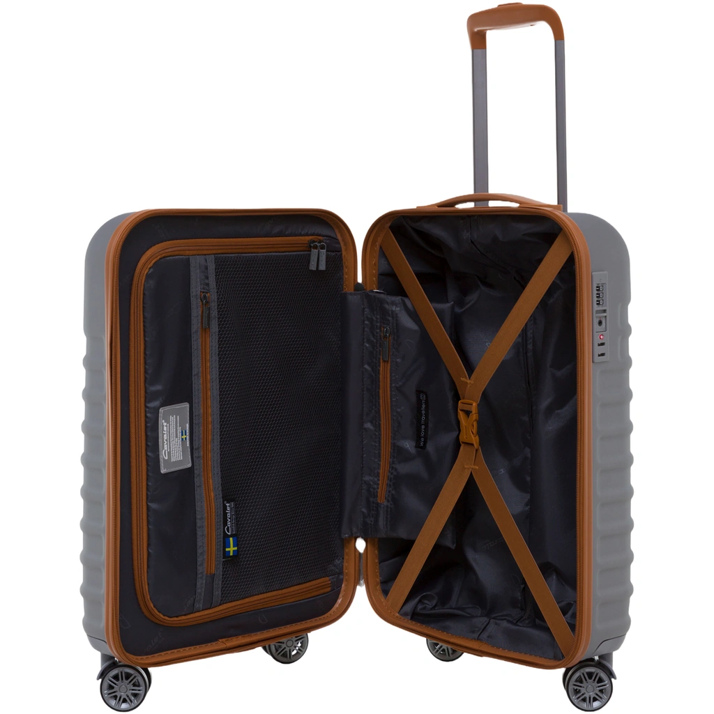 Cabin Suitcase Pasadena Silver/Tan