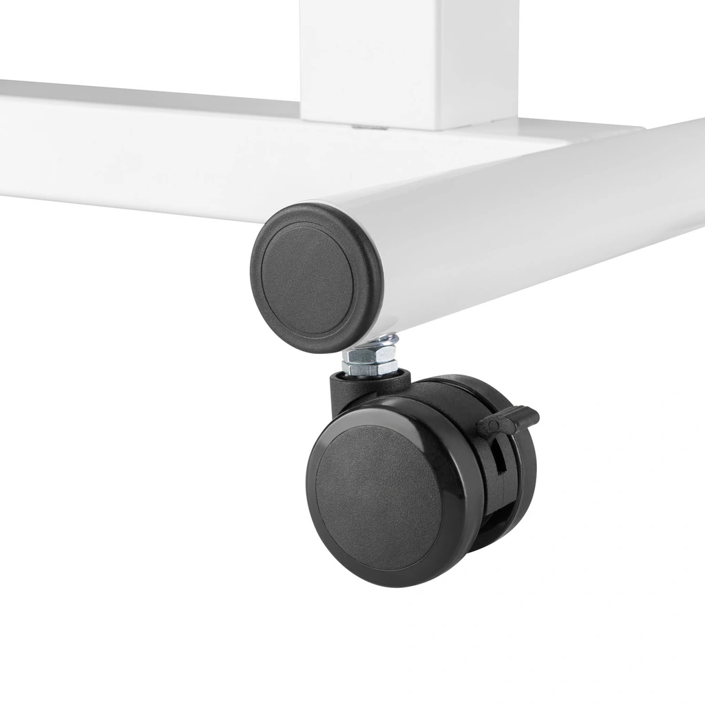 Höj-/sänkbart säng-/soffbord med gasfjäder Vit