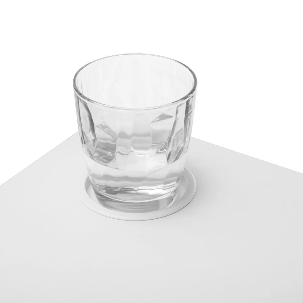 Höj-/sänkbart säng-/soffbord med gasfjäder Vit