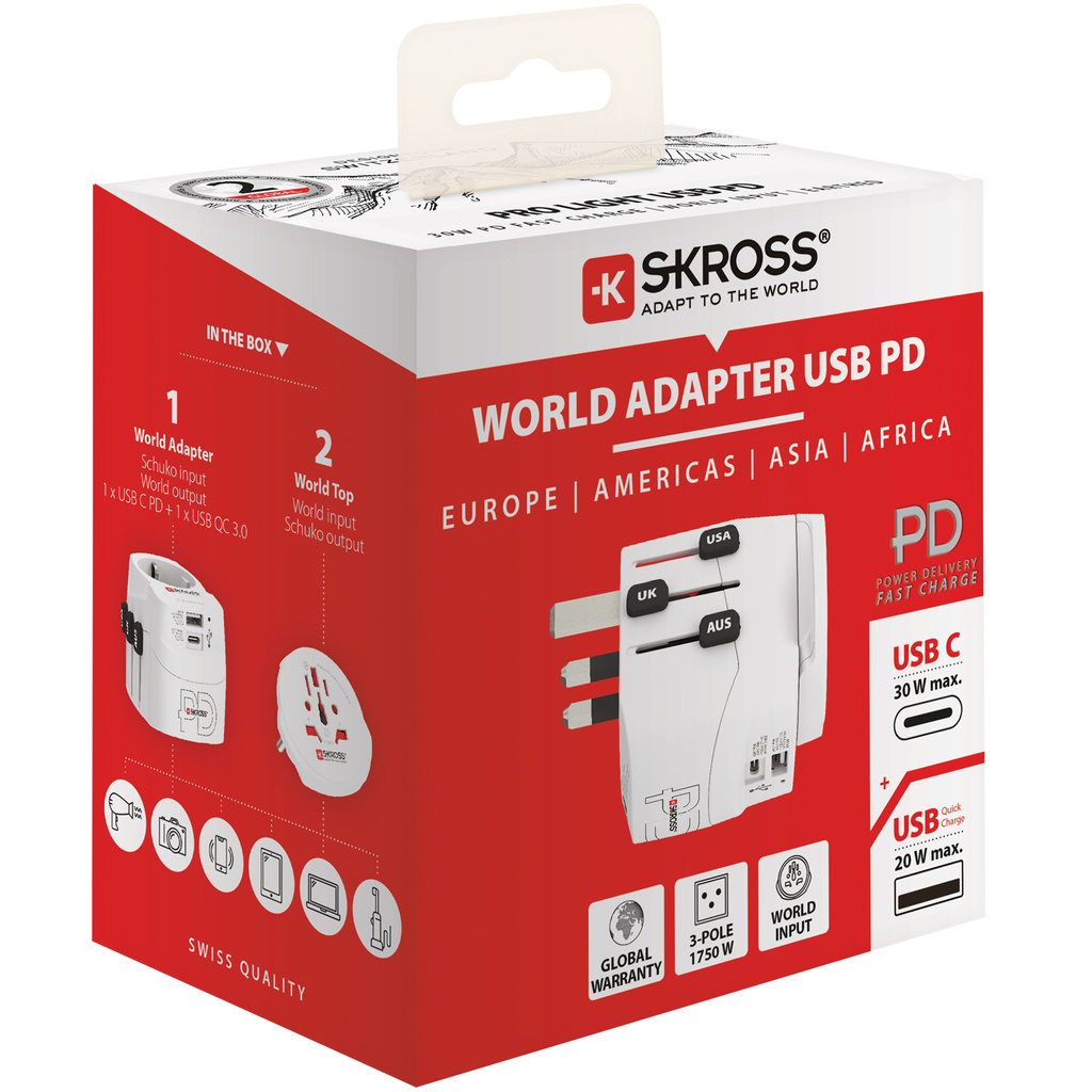 PRO Light World AC30PD Reseadapter USB PD 30W
