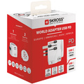 Världsreseadapter PRO Light USB AC30PD World PD 30W Jordad