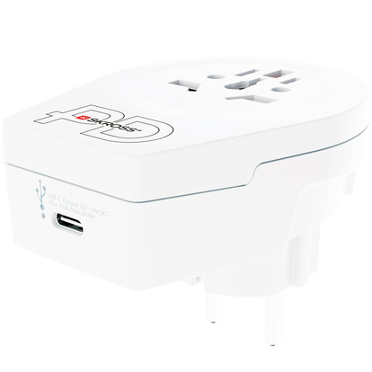 C20PD Reseadapter Europa USB-C PD 20W