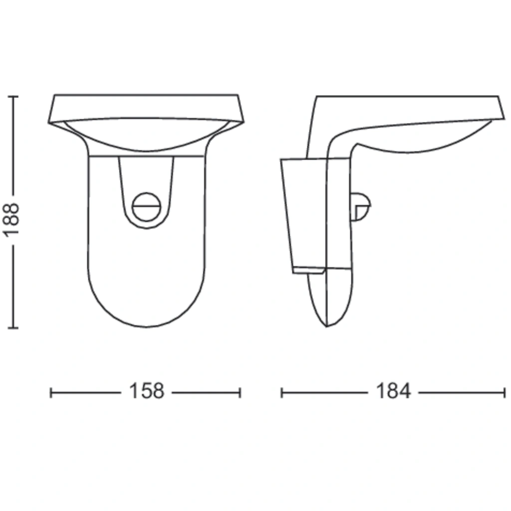Tyla Vägglampa Solcell IR-sensor Ultra Efficient LED 255lm IP44 Antracit