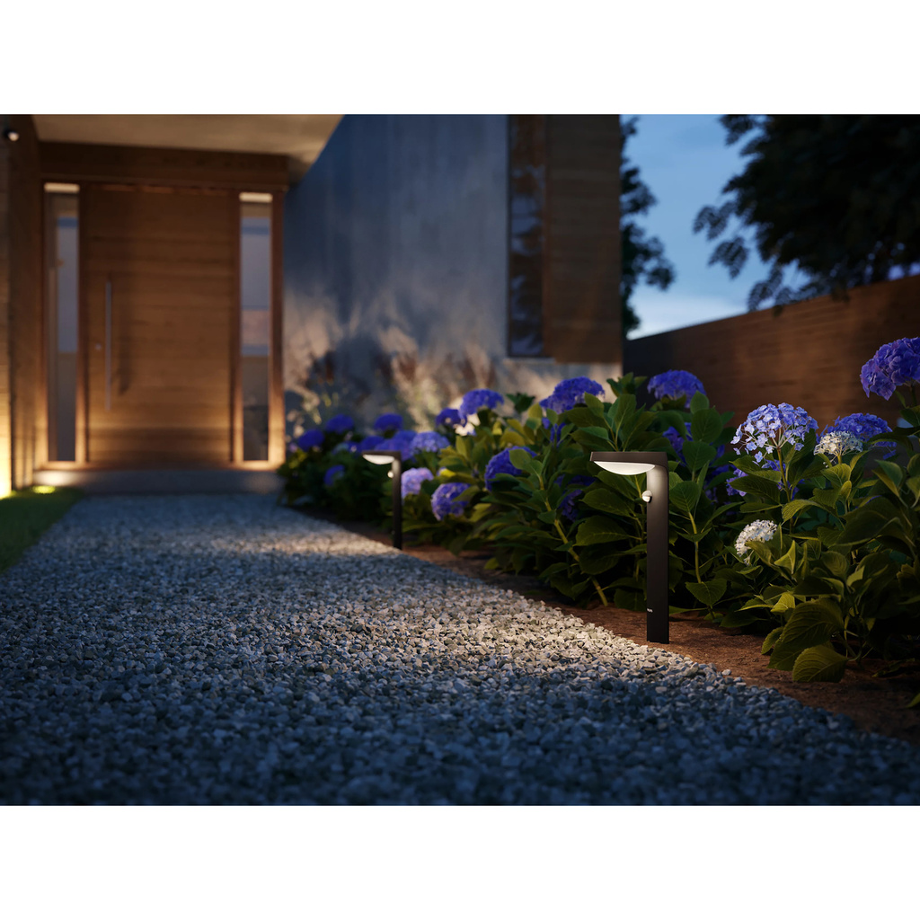 Tyla Piedestal Solcell IR-sensor Ultra Efficient LED 255lm IP44 Antracit