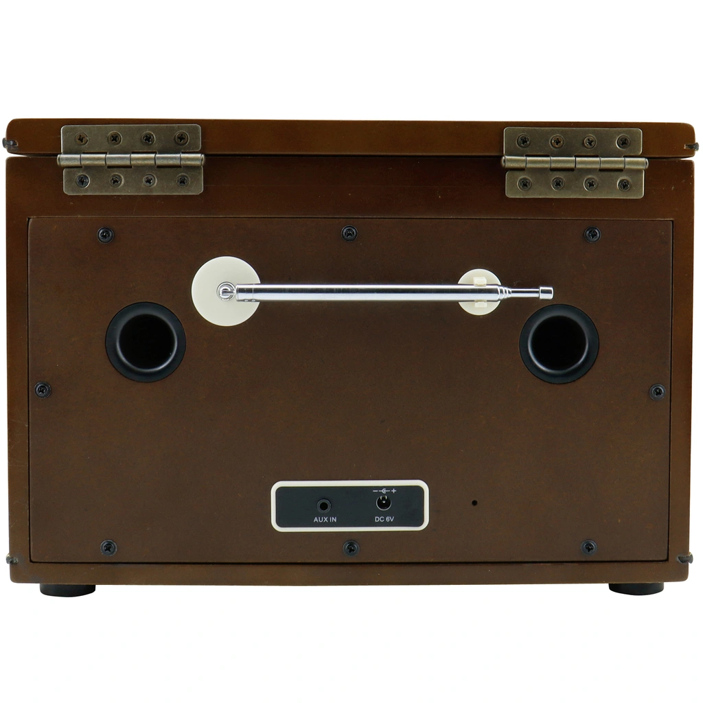 Musik-anläggning CD Radio Bluetooth Retro-design NR961 Trä