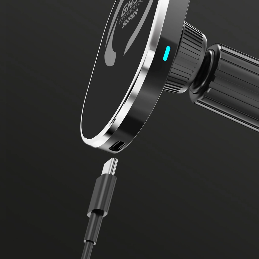 GHOSTSUPERMAGCH MagSafe-bilhållare med trådlös laddning