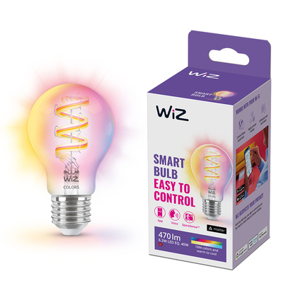 WiFi Smart LED E27 40W Filament Färg + Varm-kallvit 470lm