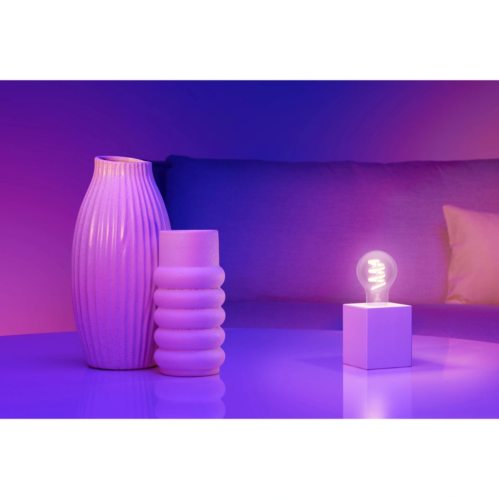 WiFi Smart LED E27 40W Filament Färg + Varm-kallvit 470lm