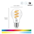 WiFi Smart LED E27 40W Filament Färg + Varm-kallvit 470lm