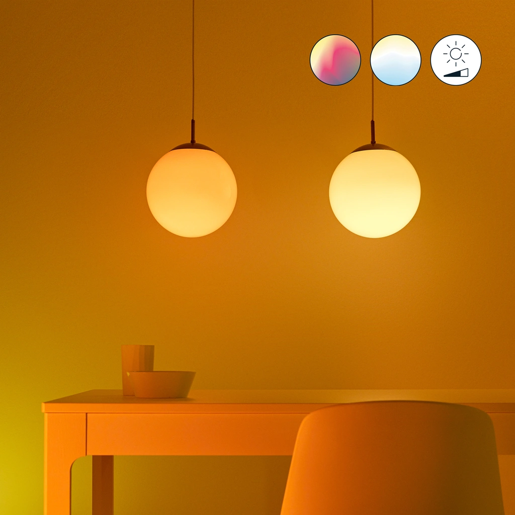 WiFi Smart LED E27 60W Färg + Varm-kallvit 3-pack