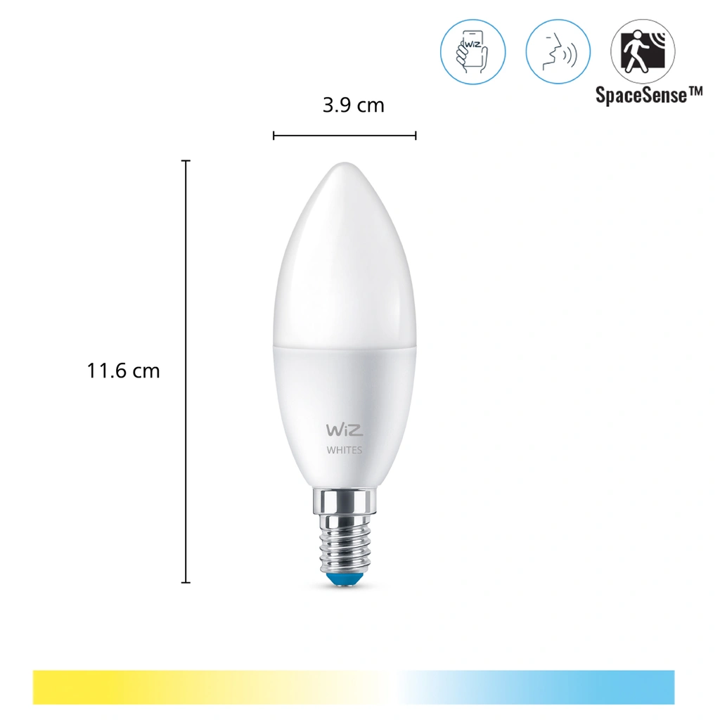 WiFi Smart LED E14 Kron 40W Varm-kallvit 470 lm 3 pack