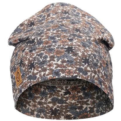 Autumn Beanie - Blue Garden 0-6m