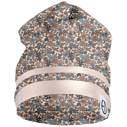 Winter Beanie - Blue Garden 6-12 m