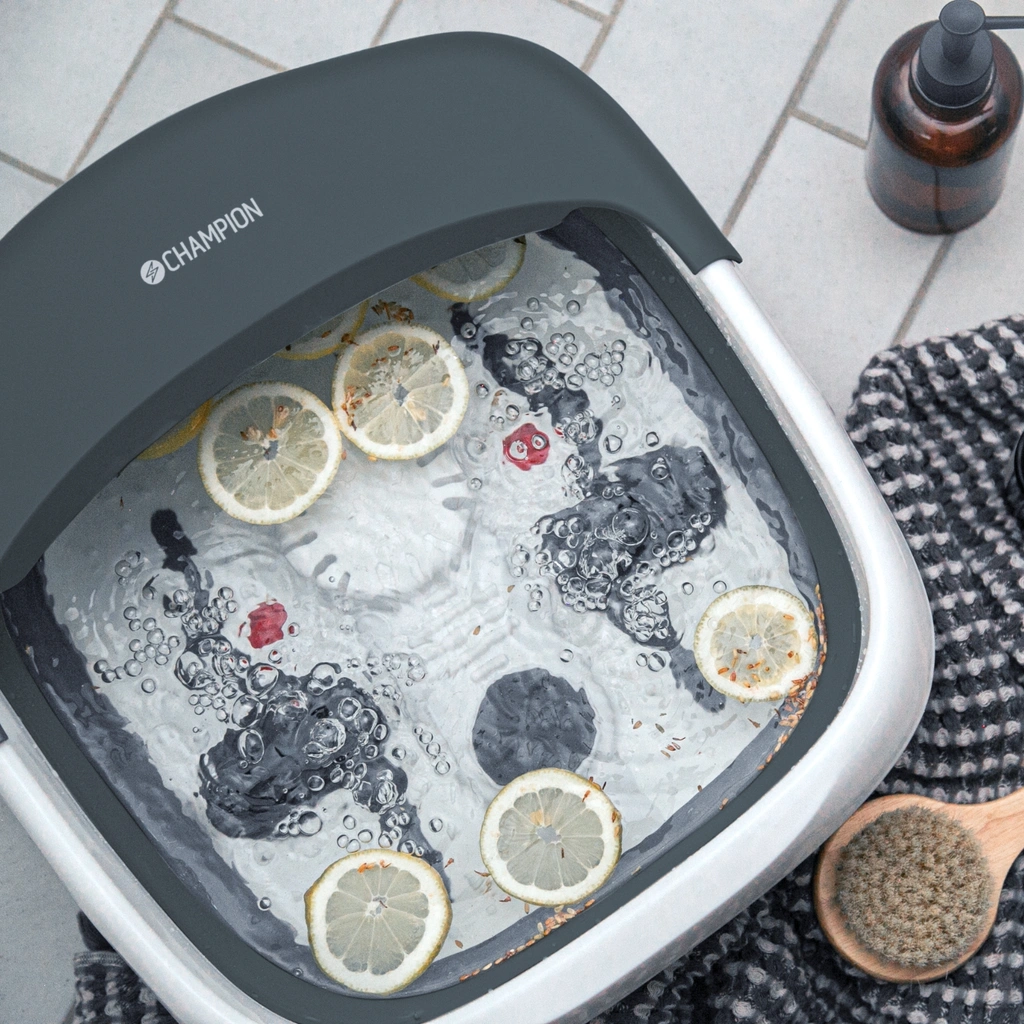 Fotbad Foldable 5L FB210 Grå/Vit