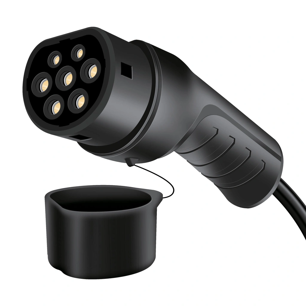 Laddkabel Elbil Typ 2 3-fas 32A 22kW 5m