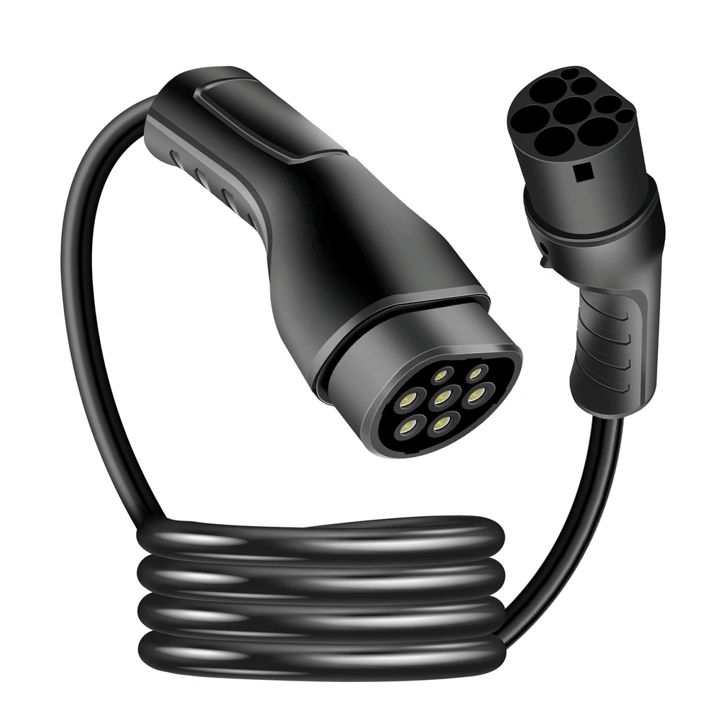 Laddare Elbil Typ 2 230V 1-fas 16A 3,7 kW 5m