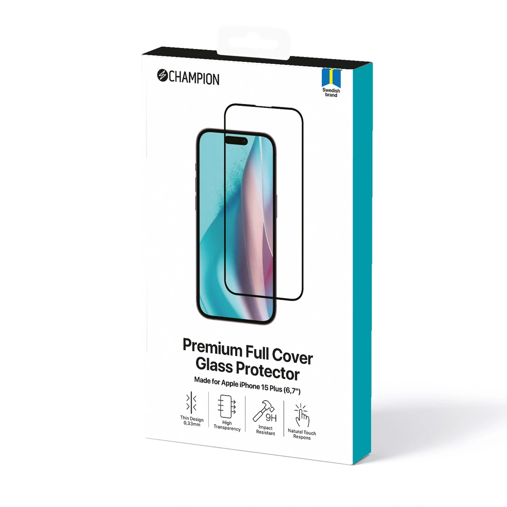 Screen Protector iPhone 16 Plus / 15 Plus Black