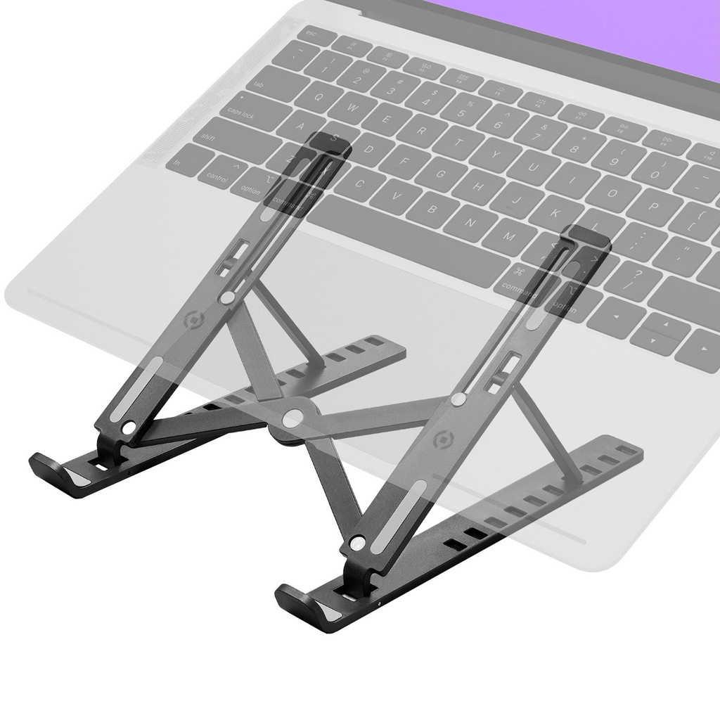 SWMAGICSTAND2 Portabelt bordsstativ för laptop/surfplatta max 15,6" Svart