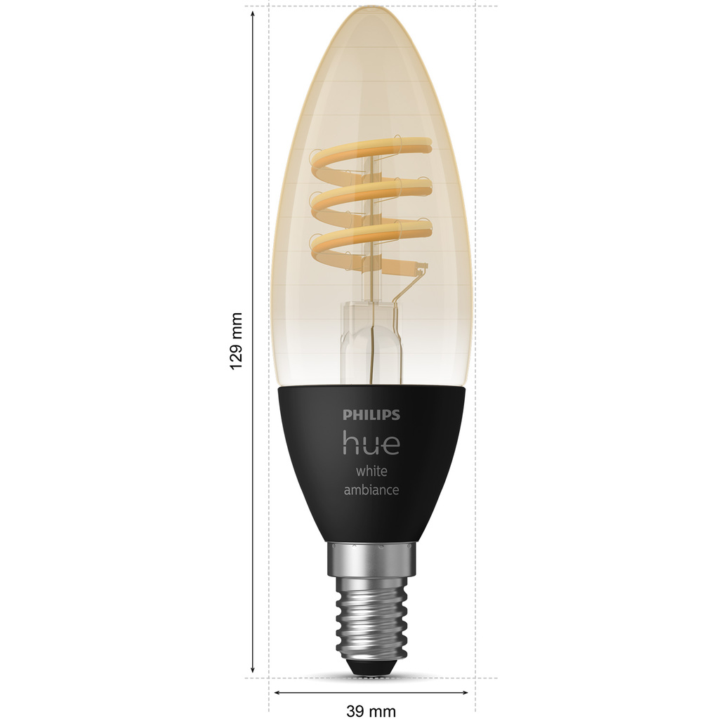 Hue White Ambiance Filament E14 Kron 350 lm 2-pack