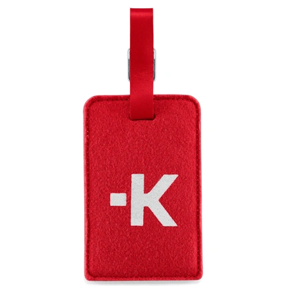 Bagagetag Röd