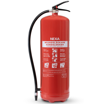 Brandsläckare Pulver Röd 12kg 55A 233B C