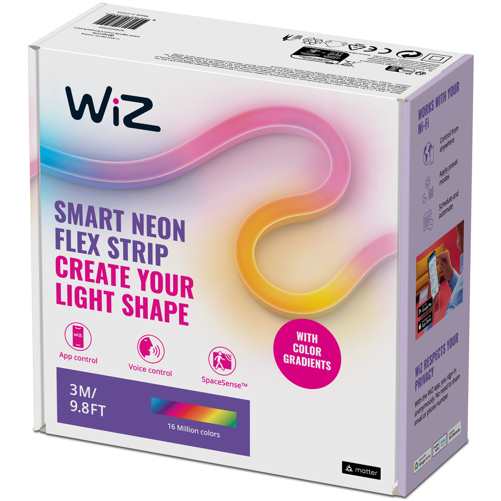 WiFi Smart Neon Flex strip 16milj färger 3 meter