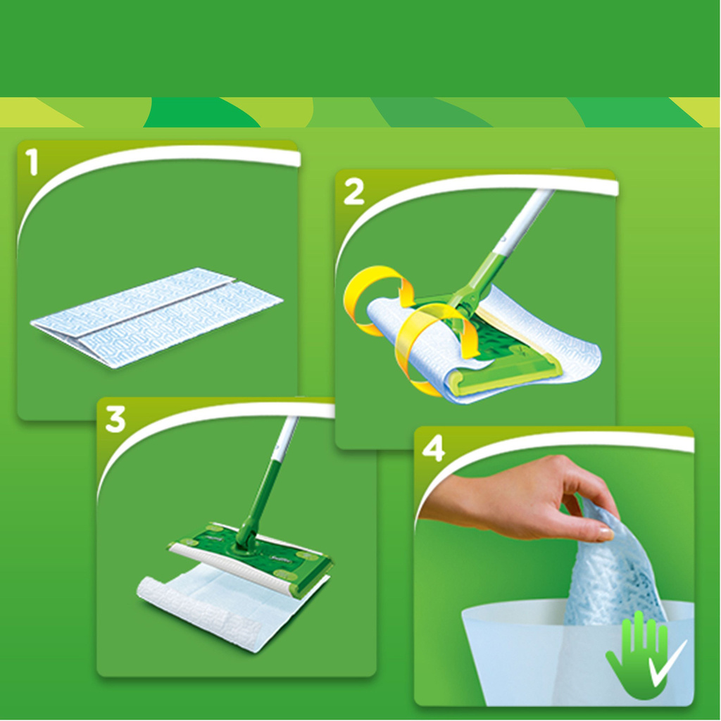 Sweeper Startkit 1 Rengöringsmopp, dry & wet
