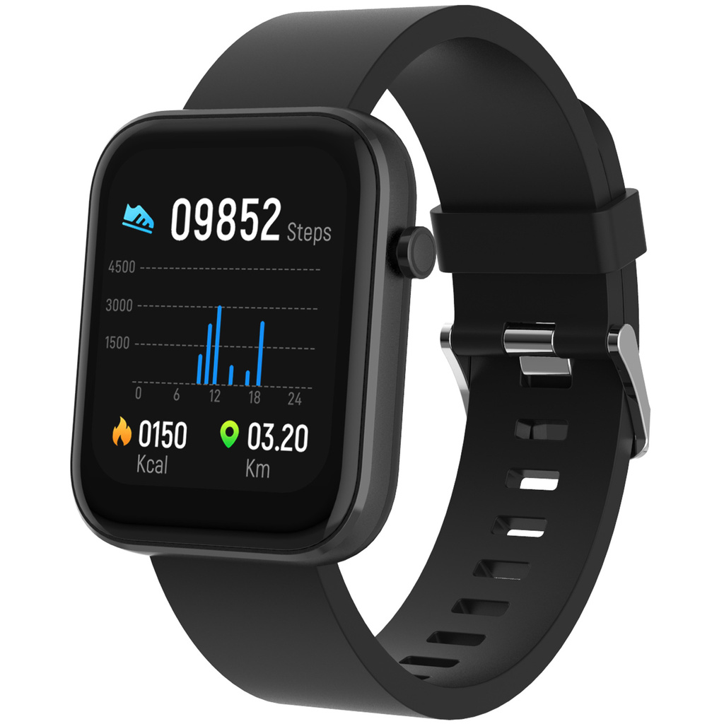 SW-182B Bluetooth smartwatch with heart rate sensor, blood pressure and blood oxygen monitor