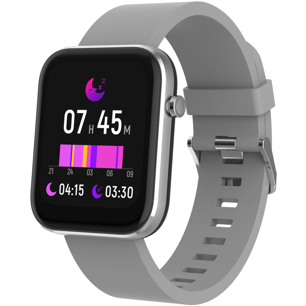 SW-182GR Bluetooth smartwatch with heart rate sensor, blood pressure and blood oxygen monitor