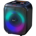 Högtalare Bluetooth 8" woofer 40W Batteri LED-ljus BPS-250 Svart
