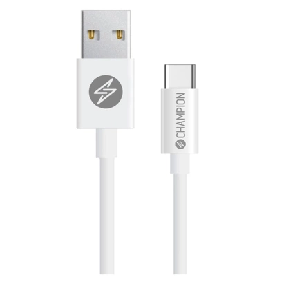 USB-A till USB-C Kabel 2m Vit