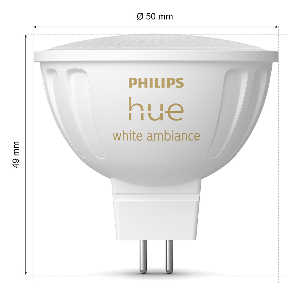 Hue White Ambiance GU5.3 MR16 12V 400lm 2-pack