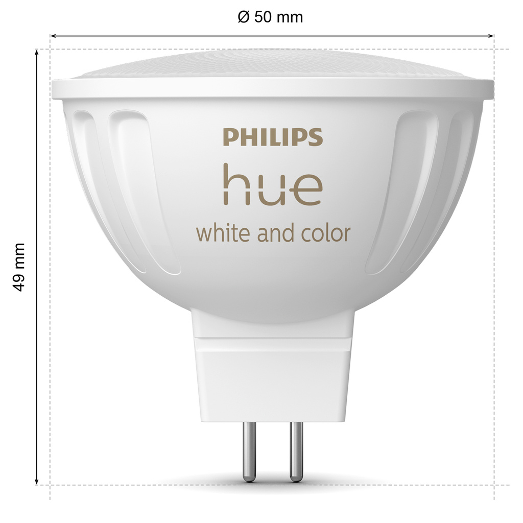Hue White Color Ambiance GU5.3 MR16 12V 400lm 2-pack