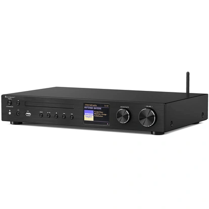 Amplifier Internet/DAB+/FM-radio CD USB BT App control Black