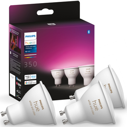 Hue White and Color Ambiance GU10 3-pack